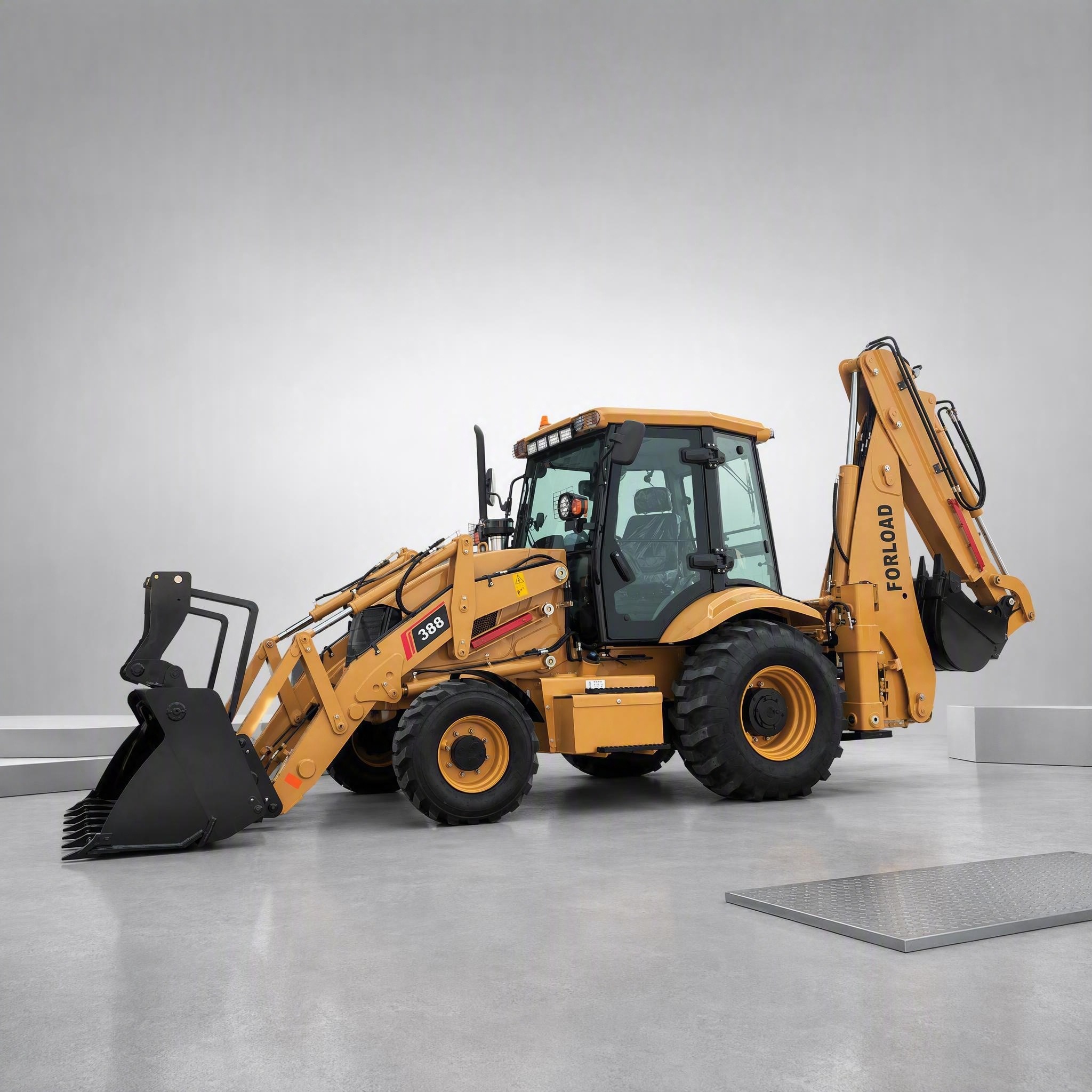 FL388 backhoe wheel loader