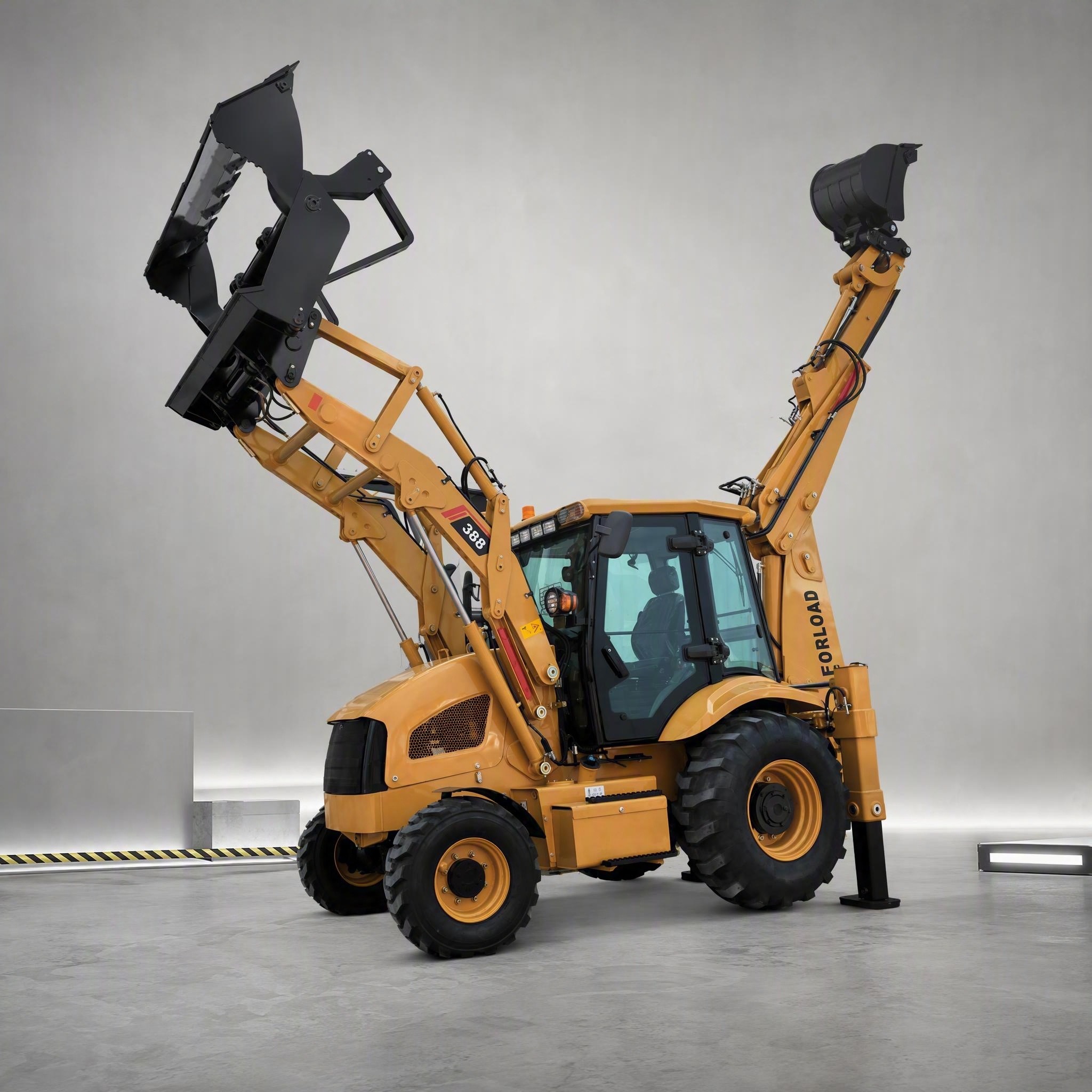 FL388 backhoe wheel loader