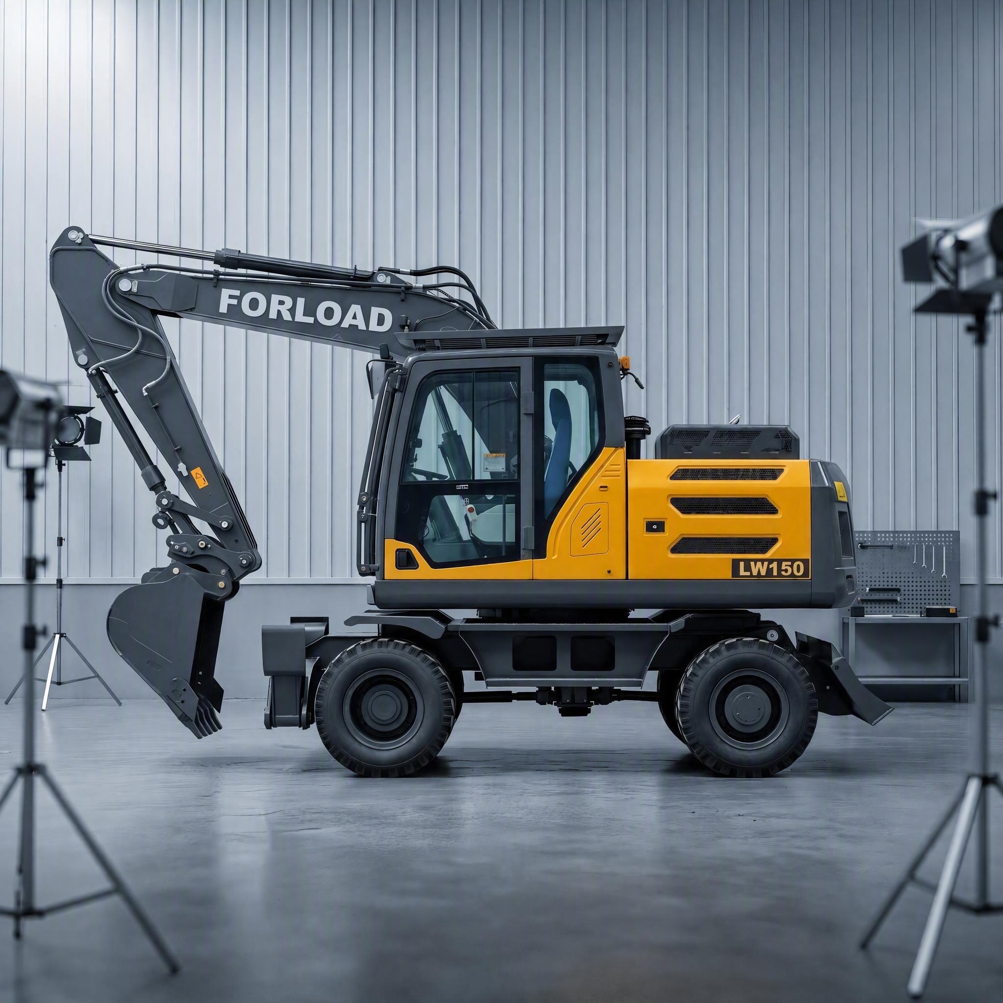 LW150 wheel excavator